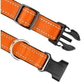 thumbnail image 3 of LAICAIW Dog Collar,Soft Neoprene Padded Breathable Nylon Pet Collar Adjustable for Small Dogs,Orange,S, 3 of 7