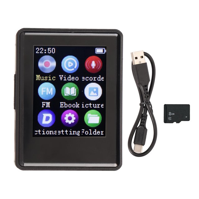 Reproductor MP3 Sanpyl V5.0 de 16 GB con batería de 200 mAh y pantalla de 1,77 pulgadas