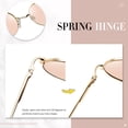 thumbnail image 4 of Gafas de sol Joopin Small Round Hippie Circle Pink para mujer, 4 of 6