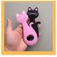 thumbnail image 5 of 2-pack söta kattflasköppnare (svart, rosa) magnetisk kattformad PVC-plast/metallflasköppnare, 5 of 5