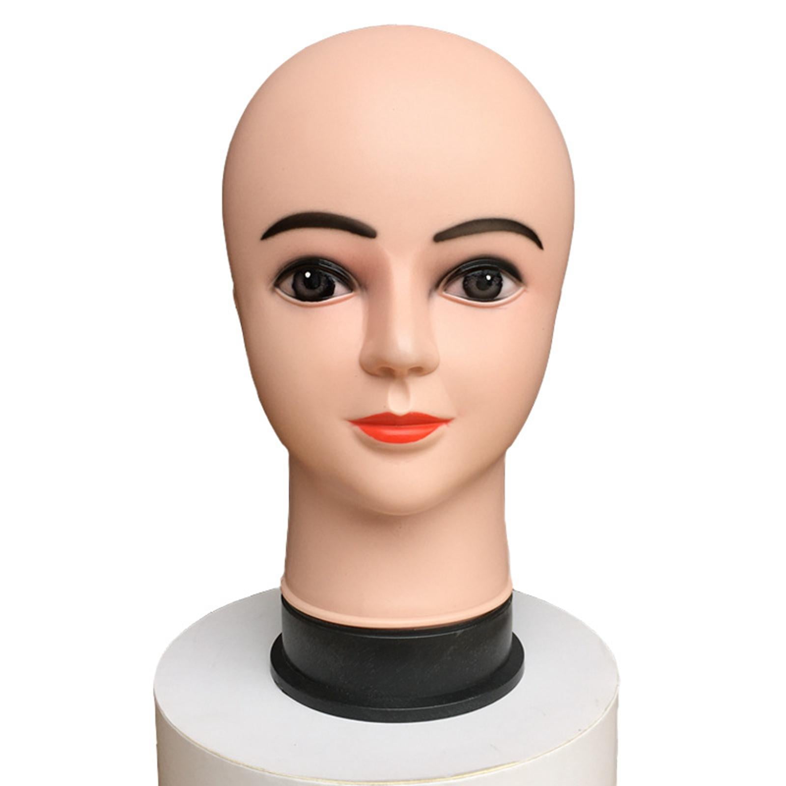 Female Bald Mannequin Head Holder Professional Stable Base with Makeup Durable Hat Display Rack Manikin Head for s Making Styling
