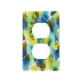thumbnail image 3 of IAUYY Retardant PC Material Unused Outlet Cover Switch Plate Covers Easy DIY Installation with Screws Light Switch Cover Plate Blue and Green Watercolors, 3 of 9