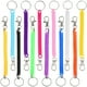 thumbnail image 1 of 12 llaveros elásticos en espiral de plástico de colores, con resorte retráctil (colores surtidos), 1 of 8