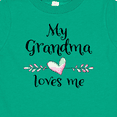 thumbnail image 4 of Inktastic My Grandma Loves Me Heart Grandchild Boys or Girls Baby T-Shirt, 4 of 5