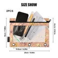 thumbnail image 3 of 2 Pack Flip Folders with Clear PVC Window Binder Pouches 3-Ring Binder Organizer for Office & Home Cute Animal Print Bows, 3 of 6