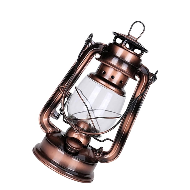 Lanterne à Huile Kérosène Ancienne 1870 - Fer Et Verre, Style Victorien, Allemagne, Occasion