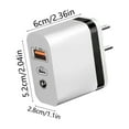 thumbnail image 3 of Universal International Travel Power Adapter USB Charger Block Cube Plug For Mobile Devices, 3 of 4