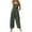 #003-Dark Green, variant on Green Jumpsuits for Women Plus Size Floral Printed Jumpsuits Trendy Sleeveless Cotton Rompers Comfy Jumpers with Pockets Green XL