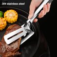 thumbnail image 3 of Pinces de Cuisine avec Spatule Double Face, Outil de Cuisson Multifonctionnel en Acier Inoxydable, Prise en Main Confortable pour Large Application, 3 of 6