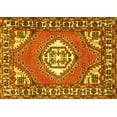 thumbnail image 1 of Ahgly Company Indoor Rectangle Persian Yellow Traditional Area Rugs, 7' x 9', 1 of 4