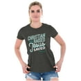 thumbnail image 4 of Christian Raised Jesus Religion Womens Slim Fit Graphic Tee Brisco Brands S, 4 of 5