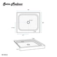 thumbnail image 2 of Swiss Madison SM-SB522 Voltaire 42" X 36" Rectangular Shower Base - White, 2 of 7
