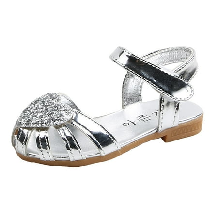 

Children Shoes Flat Soft Sole Single Shoes Fashion Princess Single Shoes Children Princess Shoes Hollow Baotou Baby Shoes New for Girls