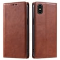 thumbnail image 2 of Nalacover for iPhone XS Max Wallet Case, Vintage PU Leather Book Folding Folio Case with Credit Card Slots Hidden Magnetic Closure Flip Kickstand Shockproof Slim Phone Case,Brown, 2 of 8