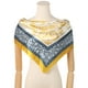 thumbnail image 2 of INSPIRE CHIC Mujeres Pañuelo de Satén Cuadrado 35" Gran Pañuelo de Seda con Diseño Paisley para el Cabello, Envoltura para Dormir, Bandanas 90x90cm/35.4x35.4" Amarillo, 2 of 6