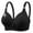 Black, variant on Sports Bras for Women Seamless Push Up Full Coverage V-Neck T-Shirts Bra Wireless Comfy Bralettes Underwear Purple X-Small