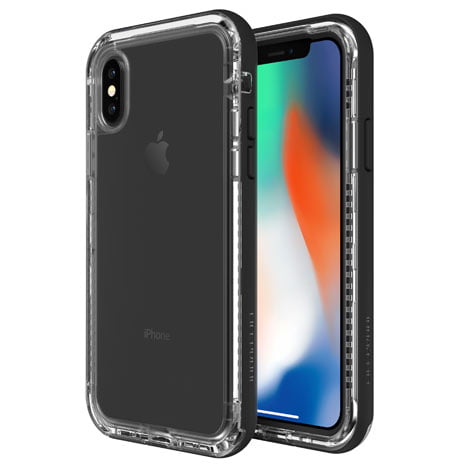 Lifeproof Next for iPhone X Case, Black Crystal