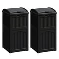 thumbnail image 2 of 30 Gallon Trash Can, Resin Outdoor Garbage Can with Lid, Waterproof Hideaway Patio Waste Bins for Outside Use (2 Pack, Gray), 2 of 8