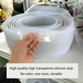 thumbnail image 6 of Gamvdout Gap Solid White Silicone Rubber Seal Strip Width 10mm to 80mm Thick 1mm to 5mm Anti-Slip Damper Sealing Gasket Heat Resistant Strip Excluder, DBPDOPPWA-5MMX20MM, 6 of 7