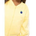 thumbnail image 3 of Wonder Nation Toddler Girls Full Zip Athletic Jacket, Sizes 12M-5T, 3 of 7
