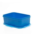 thumbnail image 4 of Polypropylene Chef Rectangular Containers With Lid Set Of 5 - Blue, 3000ml+ 2000ml+ 1000ml+ 650ml+ 350ml | Airtight Food Storage With 4 Side Clip Lock - Dishwasher Safe, Freezer Safe, Leakproof, 4 of 5