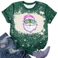 thumbnail image 1 of Fiudx Tops para Mujer Camiseta de Manga Corta con Cuello Redondo y Estampado Navideño a La Moda para Mujer, 1 of 4