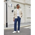 thumbnail image 4 of COOFANDY Mens Lightweight Knit Sweatpants Loose Fit Open Bottom Trousers Yoga Pants with Pockets, 4 of 6