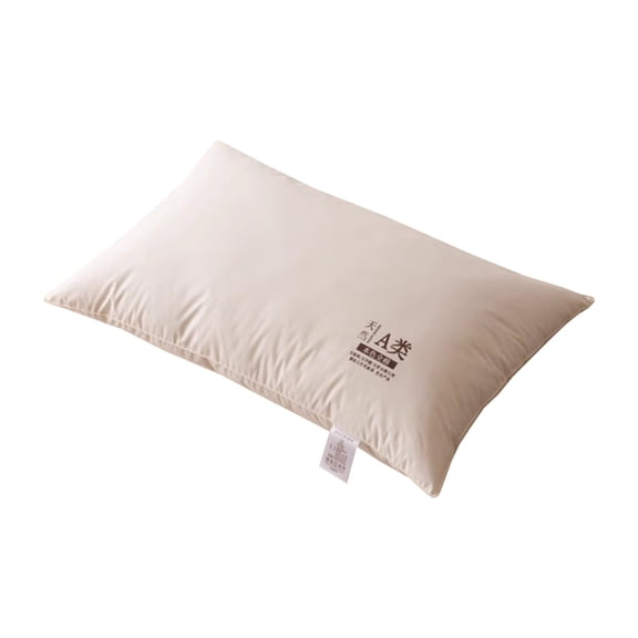 MERILER SPA Neck Protection Pillow, Knitted Cotton Class, Breathable Adult Household Soft Pillow for College Students, Beige Rectangular Shape