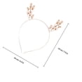 thumbnail image 2 of BRIGHTFUFU 2Ud Antler Hair Hoop Con De Rhinestones Para Navideña Color Surtido, 2 of 7