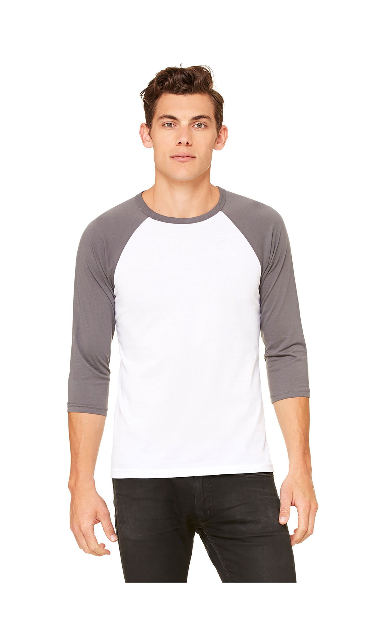 Bella Canvas Men's Combed Raglan Blended T-Shirt, Style C3200 - Walmart.com