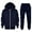 Navy, variant on SGMVNU Boys 2 Pieces Sweatsuits Active Zipper Long Sleeve Hoodie Sweatshirt and Sweatpants Kid Athletic Tracksuit Clothing Set, Size 7-8 Years, Blue