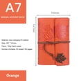 thumbnail image 2 of Loose-leaf Refillable Notebook Lightweight Portable Notebook for Travelers Writers  Red A6, 2 of 8