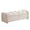 Chenille Beige, variant on Oversized Corduroy Ottoman Bench with Storage, Upholstered End of Bed Bench for Bedroom, Ottoman Foot Rest for Living Room, Beige