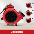 thumbnail image 4 of Vacmaster Red Edition AM201 1101 550 CFM Portable Air Mover Floor and Carpet Dryer, 4 of 7
