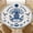 Blue Tree Tile, variant on YESAD Elastic Tablecloth For Round Tables, Waterproof Tablecover For Up To 60in Round Table, Dining Tablecover For Indoor And Outdoor, Holiday, Smoke Wave