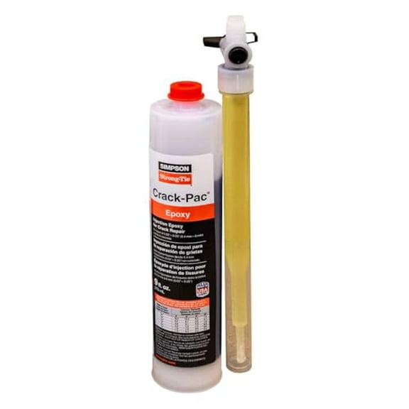Simpson Strong-Tie ETIPAC2G10 - Crack-PAC Injection Epoxy Single Tube, 9oz. Cartridge