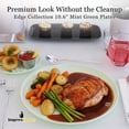 thumbnail image 2 of Impresserve 10" Edge Collection Disposable Mint Green Plates - 20 Count, 2 of 9