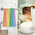 thumbnail image 7 of GZHJMY Rainbow Painting Print Pure Cotton Hand Towels for Bath Decorative Guest Towels Fingertip Towels for Bathroom Spa Gym, 2-Piece, 16 x 28 inches（172）, 7 of 7