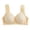 Beige, variant on QASIEATN Wireless Daisy Bras for Women Fashion Solid Full Coverage Push Up Bralette Bras Women's Underwear