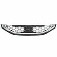 thumbnail image 4 of VioziteGam Grille Front Side Black Chrome Plastic Honeycomb W/ Molding ABS for Honda for Civic DX/EX-L/HF/LX/ Gas/Si 13-15 1pc -163 71122TR3A01, 4 of 10