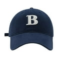 thumbnail image 1 of MIASHUI Unisex B Letter Embroidery Baseball Cap Outdoor Versatile Sun Hat,Navy, 1 of 4