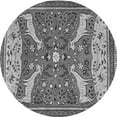 thumbnail image 1 of Ahgly Company Indoor Round Animal Gray Traditional Area Rugs, 3' Round, 1 of 1