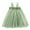 Light Green, variant on OSOLU Toddler Girls Sleeveless Mesh Flowers Holiday Party Dress Dance Dresses Sundress Classic Dailywear, 3-4 Years