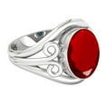 thumbnail image 3 of Ruby Simulated Women Jewelry 925 Sterling Silver Ring, 3 of 9