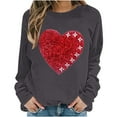 thumbnail image 6 of ZyeKqe Sweatshirts for Women Plus Size Valentines Day Printed Tops Fleece Lined Long Sleeve Shirts Fashion Clothes, 6 of 6