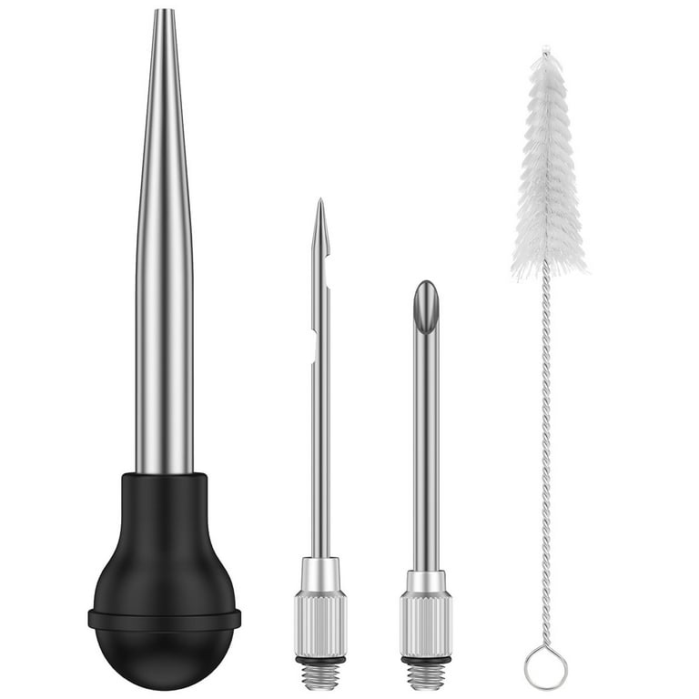 TXIN 5 Pieces 30ml/1oz Turkey Baster with 5 Cleaning Brush, Plastic Syringe  Baster with Silicone Pump Head, Heat-resistant Meat Marinade Injector with