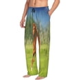 thumbnail image 6 of Logiee horse running freely Print Pajama Pants for Men,Men’s Pajama Bottoms,Mens PJ Pants with Pockets & Button Fly-Large, 6 of 6