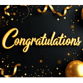 thumbnail image 4 of Elegant Black and Gold Celebratory Script Banner Decorative Backdrop Party Decorations Graduation Wedding Event Celebration Photography Props Promotions, 4 of 4