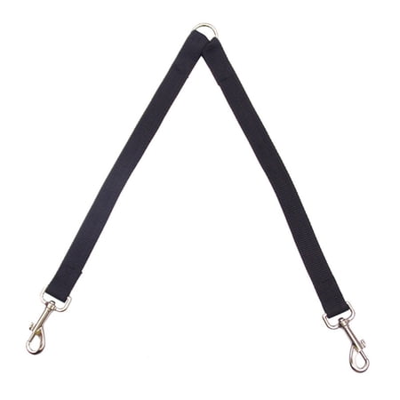 Coupler for Walking Two Medium or Larger Dogs Together （Medium length 45 centimeters width 2.0 centimeters black）