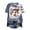 Navy, variant on Women Halloween Shirts Bloody Shirt for Women Funny Crew Neck Short Sleeve Halloween Blood Clothes Gift Blood Splatter Top(Orange,L)